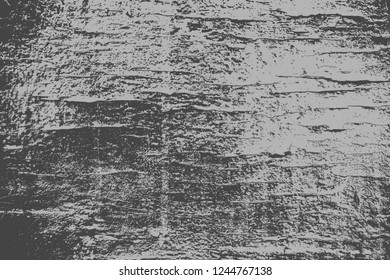 Vector Urbano Antiguo Grunge Textura Negra Y Blanca, Ejemplo De Patrón De Peligro De Superposición Metálico Oscuro, Fondo Escrachado Resumen