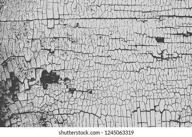 Alte Grunge Urban Vektor Schwarz-Weiß Textur, dunkles Wetter Overlay Overlay-Muster Muster, abstrakter, gekratzter Hintergrund