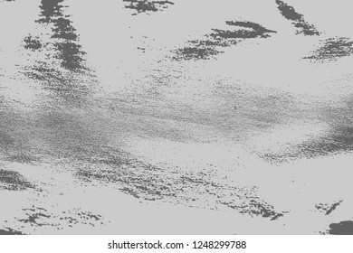 Old Grunge Urban Vector Black And White Texture, Dark Weathered Overlay Distress Pattern Sample, Abstract Scratched Background