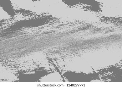 Old Grunge Urban Vector Black And White Texture, Dark Weathered Overlay Distress Pattern Sample, Abstract Scratched Background