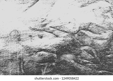 Old Grunge Urban Vector Black And White Texture, Dark Weathered Overlay Distress Pattern Sample, Abstract Scratched Background