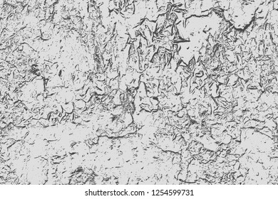 Vector urbano antiguo de Grunge Textura en blanco y negro, muestra de patrón de socorro por superposición de climas, fondo abstracto para texturación