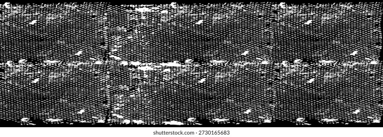 Old grunge weathered wall background. Black and white abstract texture. Background of cracks, scuffs, chips, stains, ink spots, lines. Dark design background surface. Gray printing element