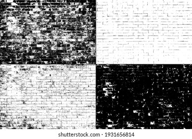 Old grungy rustic dirty dusty brick wall of ancient city. Uneven pitted peeled surface brickwork of cellar worn. Ruined rusty stiff blocks. Spotted messy ragged holes brickwall for 3D grunge design