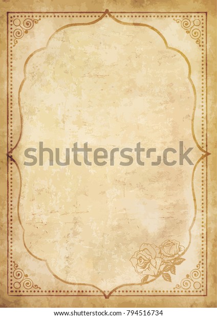 Altes Grunges Vintage Papier Mit Locker Orientalischer Stock Vektorgrafik Lizenzfrei