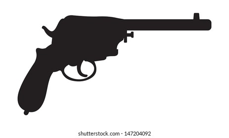 Old gun silhouette