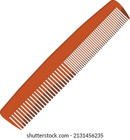 Old haircomb, illustration, vector on a white background.