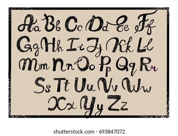 old hand written font