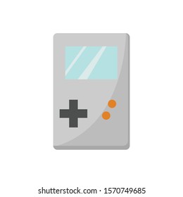 Old Handheld Gaming Console simple illustration clip art vector
