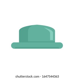 Old Hat flat icon. Vector old hat in flat style isolated on white background. Element for web, game and advertising