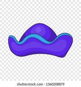 Old hat icon in cartoon style on a background for any web design 