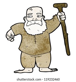 old hermit man cartoon
