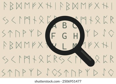 Old historical language cryptic code decode