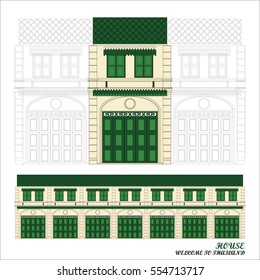 Old Home thailand Vector