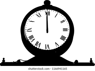 Old hour vector illustration