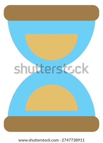 Old hourglass icon. Sand clock. Deadline symbol. 