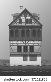 Old house fachwerk style