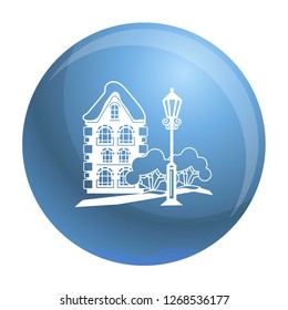 Old house icon. Simple illustration of old house vector icon for web design isolated on white background