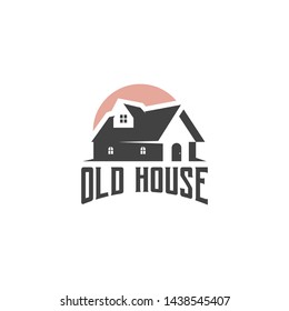 Old House Logo Design Vector Template