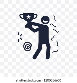 old human transparent icon. old human symbol design from Feelings collection. Simple element vector illustration on transparent background.