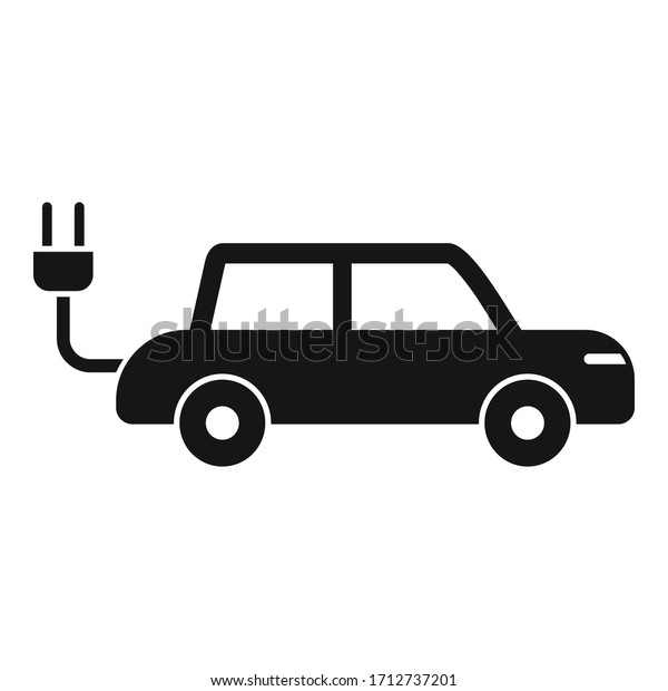 Old hybrid\
car icon. Simple illustration of old hybrid car vector icon for web\
design isolated on white\
background