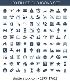 Old Icons Trendy 100 Old Icons Stock Vector (Royalty Free) 1293417622 ...