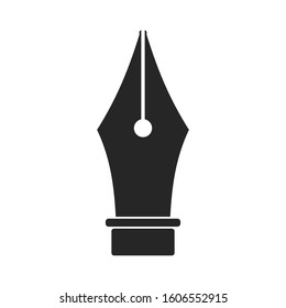 Old ink pen nibs icon. Vector illustration.