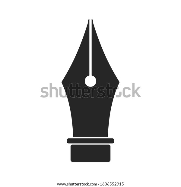 Old ink pen nibs\
icon. Vector illustration.