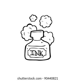 old ink pot cartoon