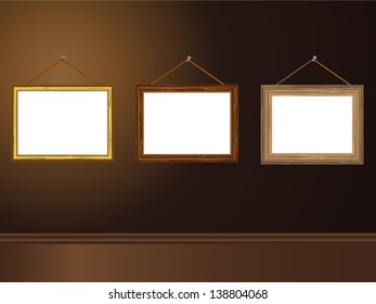 Old interior room with Frame
