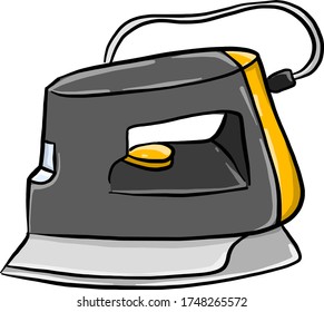 hierro antiguo, ilustración, vector sobre fondo blanco