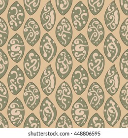 Old japanese style seamless background - stock vector