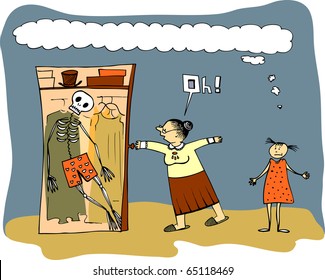 Old joke about girl, her granny and granny's lover