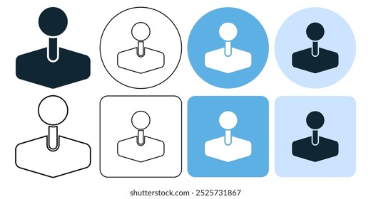 old joystick, game controller, game pad, console game pictogram sign icon symbol ui and ux design, glyphs and stroke line