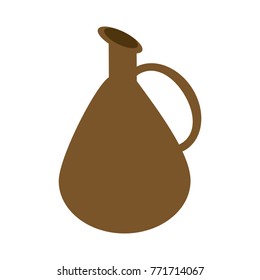 Old jug isolated