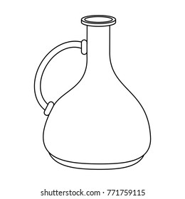 Old jug isolated