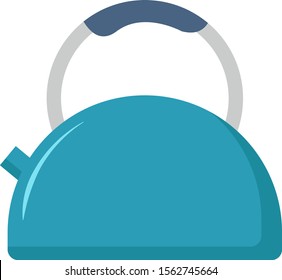 Vector de ilustración de hervidor antiguo sobre fondo blanco.