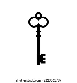 old key flat style vector icon