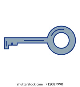 old key isolated icon
