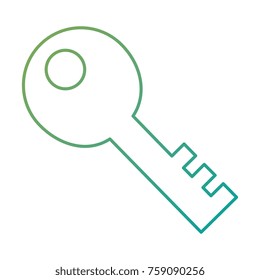 old key isolated icon