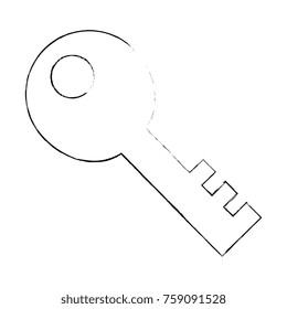 old key isolated icon