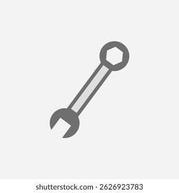 old key isolated on white
