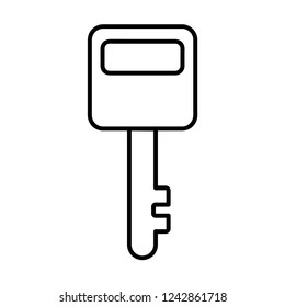 Old key outline icon. linear style sign for mobile concept and web design. Key simple line vector icon. Password symbol