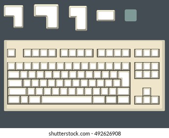 Old keyboard. 