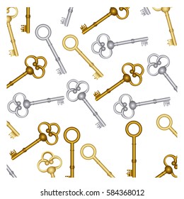 old keys icon stock, vector illustration image design