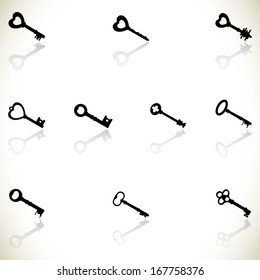 Old keys Vector