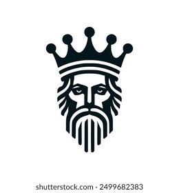 Diseño de Plantilla de Ilustración vectorial de logotipo limpio Old King