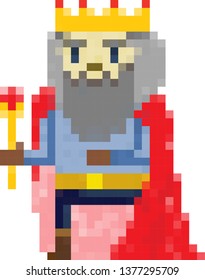 the old king (pixel icon)