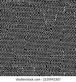 Old knitted cotton fabric in an advanced degradation phase. Distressed sackcloth detail. Abstract vector. - Shutterstock ID 2135992307