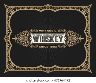 Old  label design for Whiskey